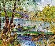 Vincent Van Gogh Fishing in the Spring oil on canvas